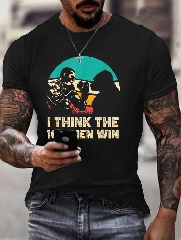 100 Men Vs 1 Gorilla Funny Meme Tee I Think The 100 Men Win100 Men Vs 1 Gorilla Funny Meme Tee I Think The 100 Men Win T-shirt