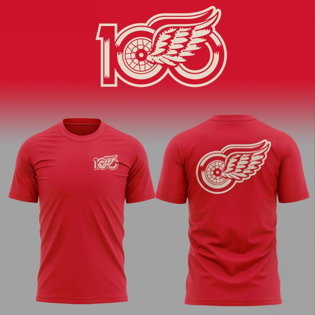 100 Years Of Hockeytown Detroit Red Wings 3D Shirt Gift Ideas For Fans