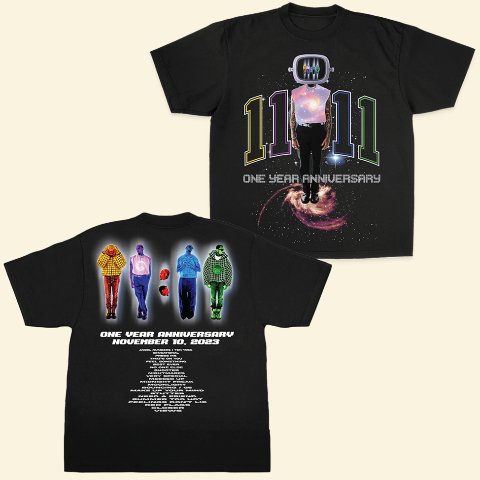 11 11 One Year Anniversary T-Shirt Chris Brown Merch Chris Brown Shirt Fathers Day Gifts