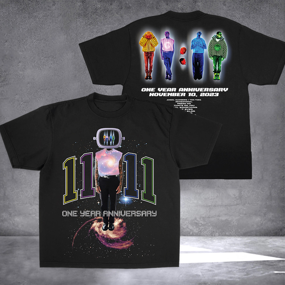 1111 One Year Anniversary T-Shirt Unique Gifts For Music Lovers
