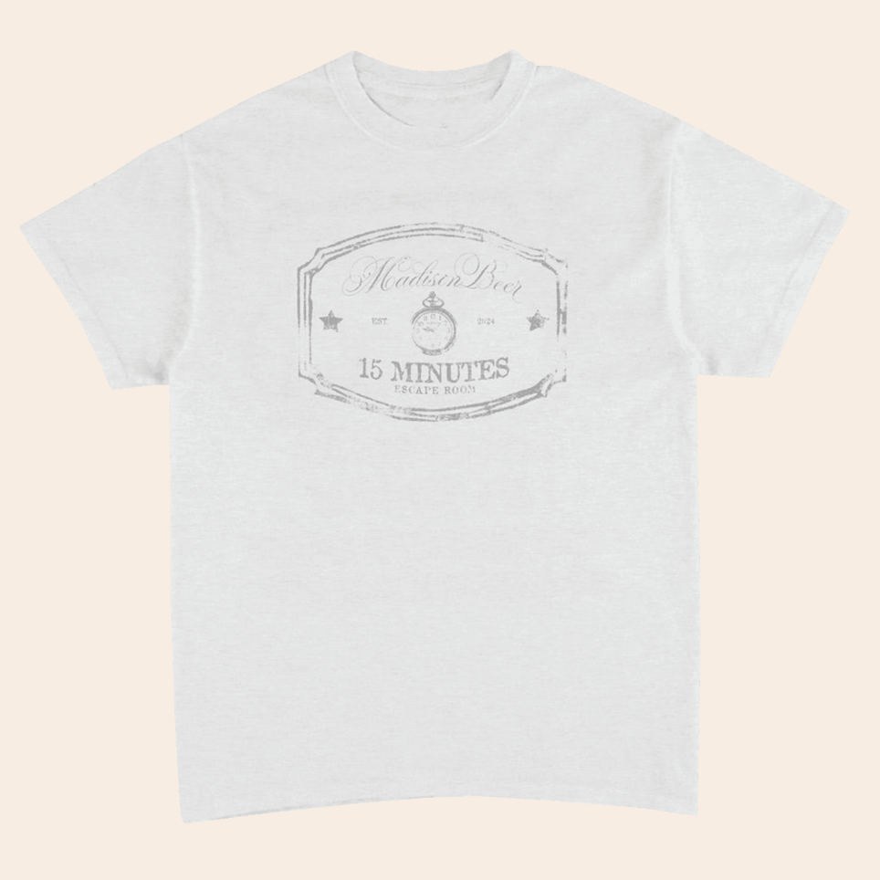 15 Minutes Logo T-Shirt Madison Beer Merch Gifts For Music Fans Fathers Day Gifts For Dudes