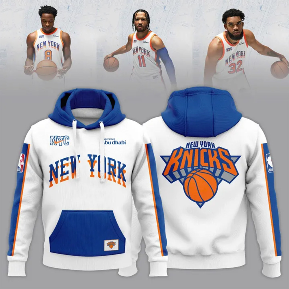 2024 25 New York Knicks  City Hoodie Presents For Basketball Fans