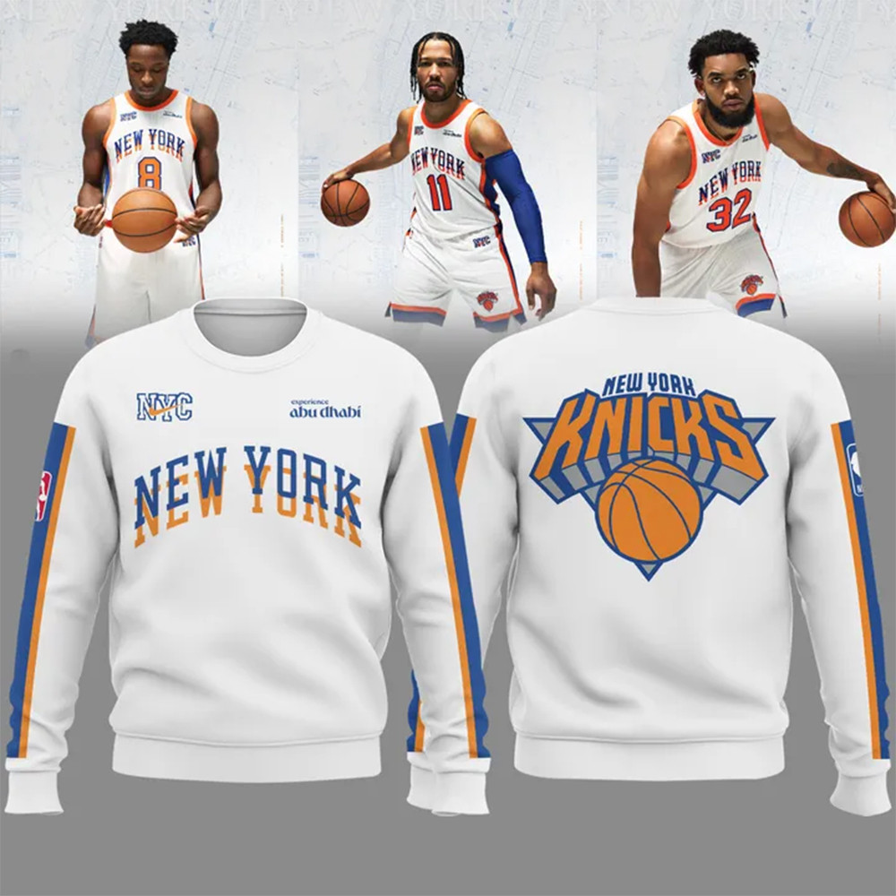 2024 25 New York Knicks  City Sweatshirt Presents For Basketball Fans