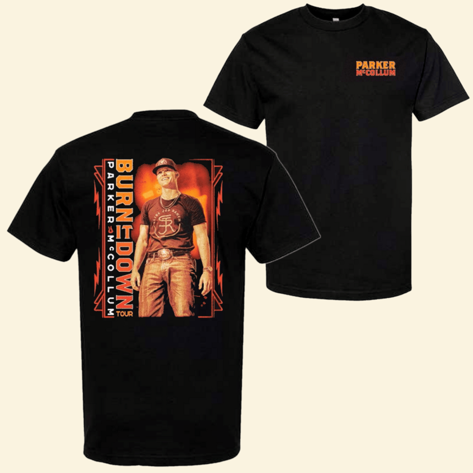 2024 Burn It Down Photo T-Shirt Parker Mccollum Merch Ideas For Mother Day Gifts For Dad