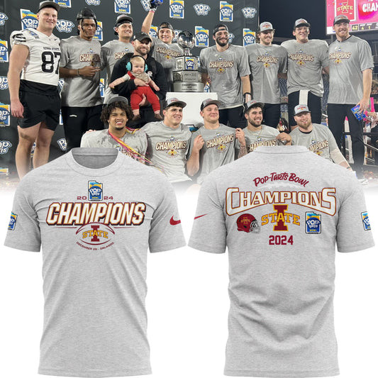 2024 Pop Tarts Bowl Champions Iowa State Football Shirt Presents For Football Fans