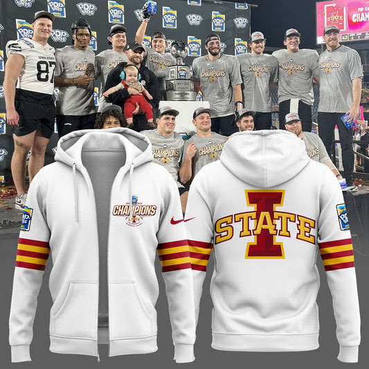 2024 Pop Tarts Bowl Champions Iowa State Football Zip Hoodie Presents For Football Fans
