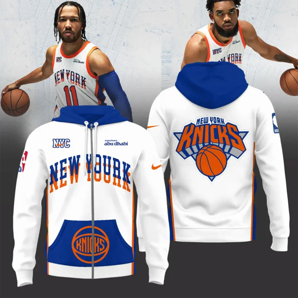 202425 New York Knicks  City Zip Hoodie Basketball Enthusiast Gifts