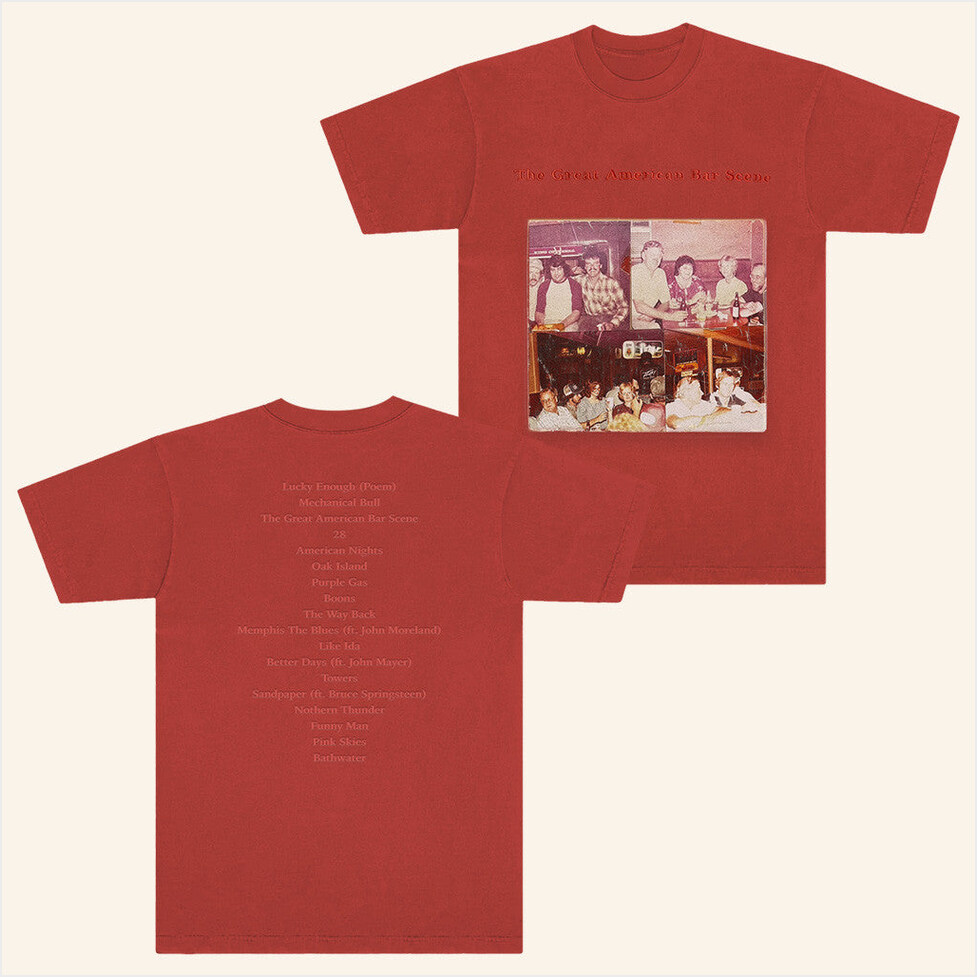 2025 Bar Scene Rust Album T-Shirt Zach Bryan Tour Merch Best Friend Birthday Gifts