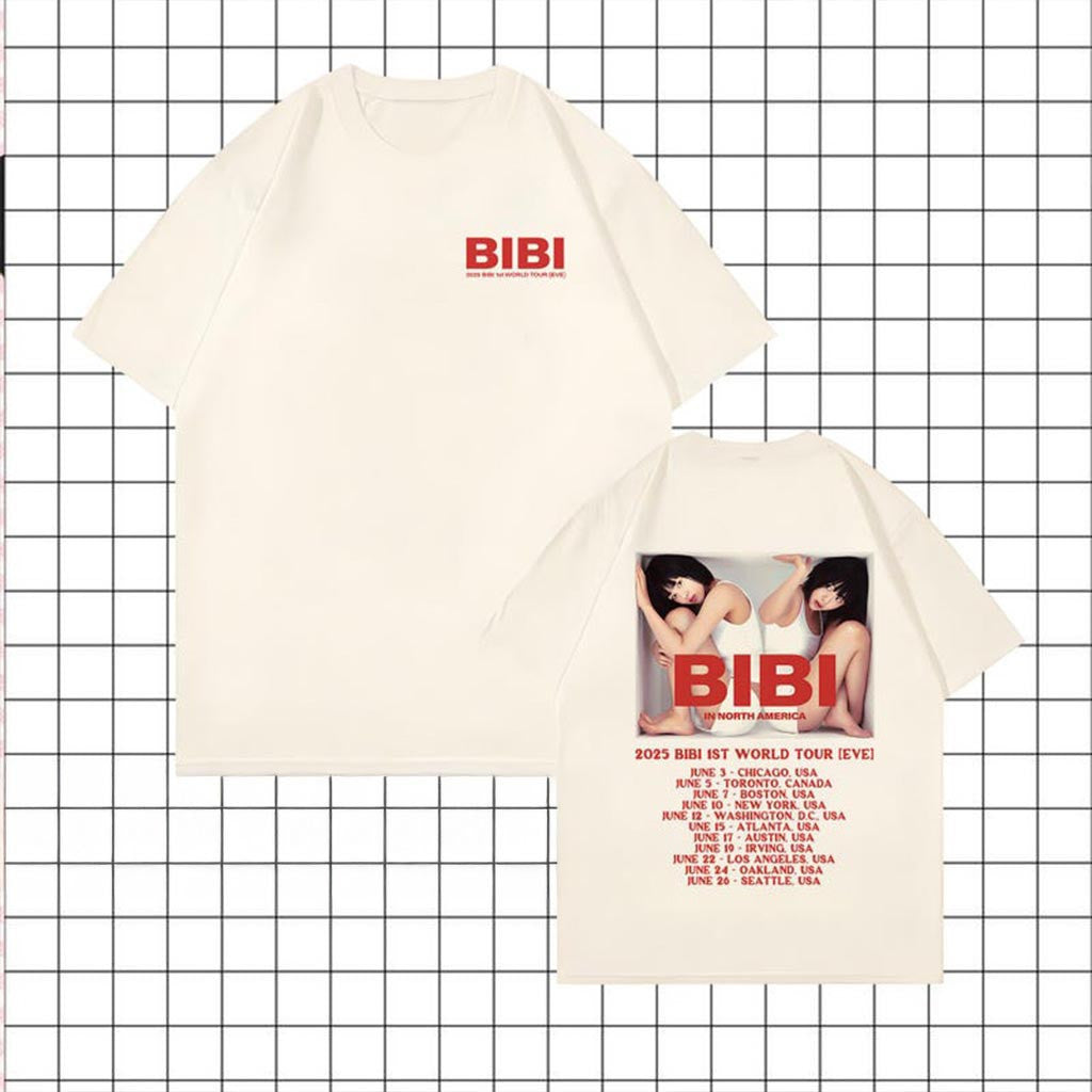2025 Bibi 1st World Tour Shirt Bibi EVE World Tour In North America Shirt Eve World Clothing