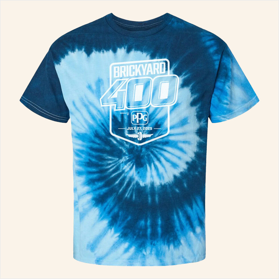 2025 Brickyard 400 Tie Dye T-Shirt Indianapolis Motor Speedway Merch Him Birthday Gifts