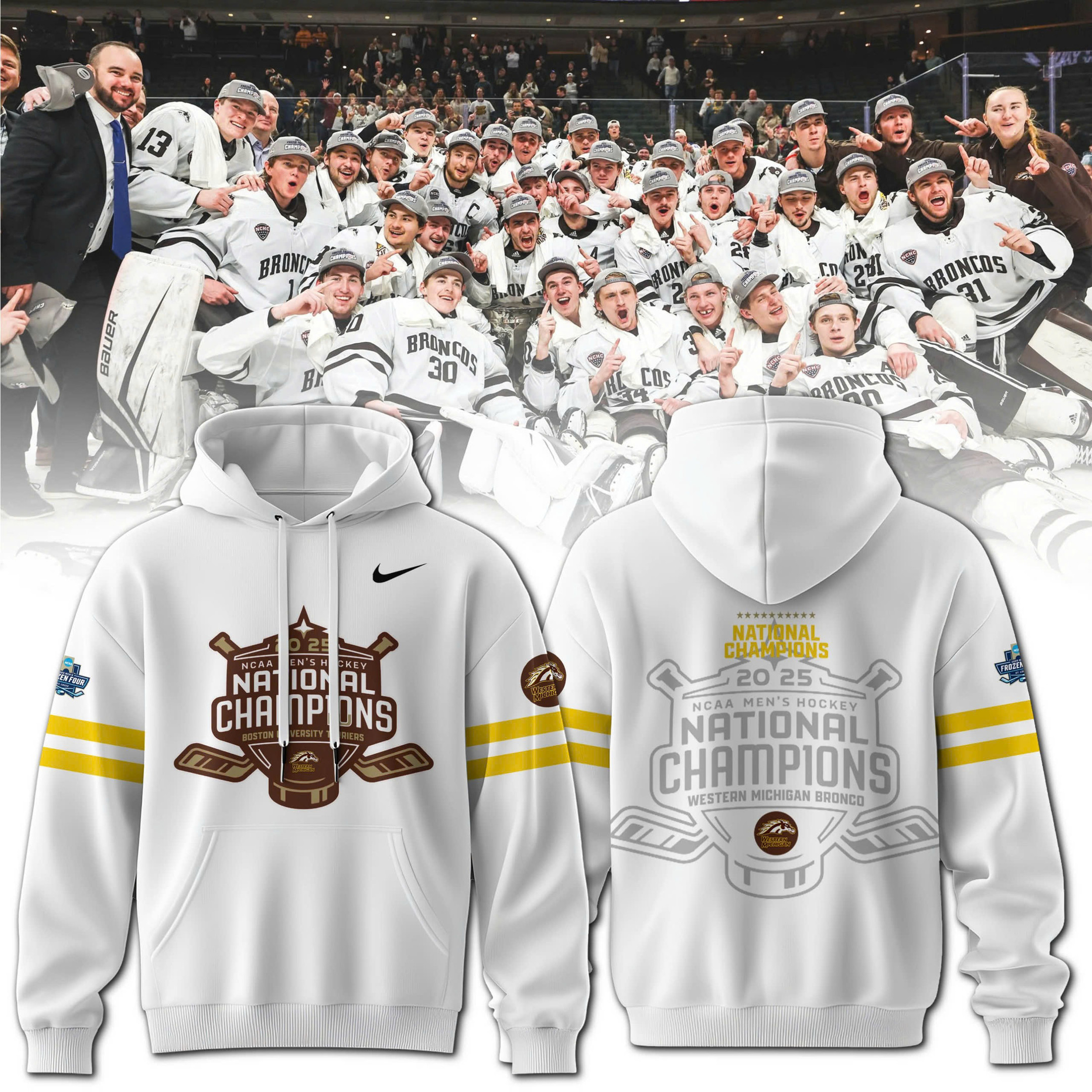 2025 NCAA Division MenÃ¢â‚¬â„¢s Ice Hockey Championship Champion Hoodie Gift Ideas For Hockey Lovers
