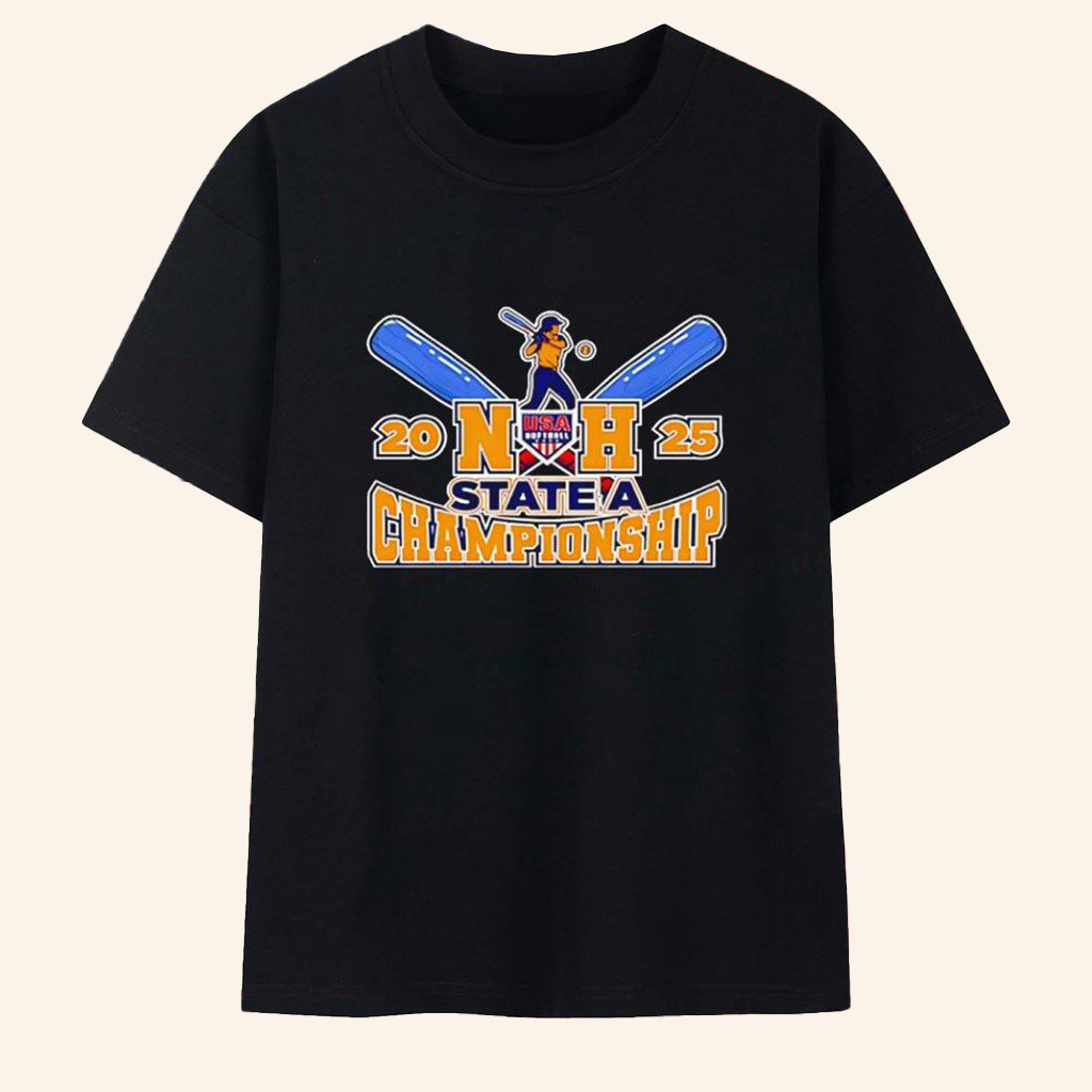 2025 New Hampshire State A Championship Softball Tournament Logo T-Shirt Fan Merch