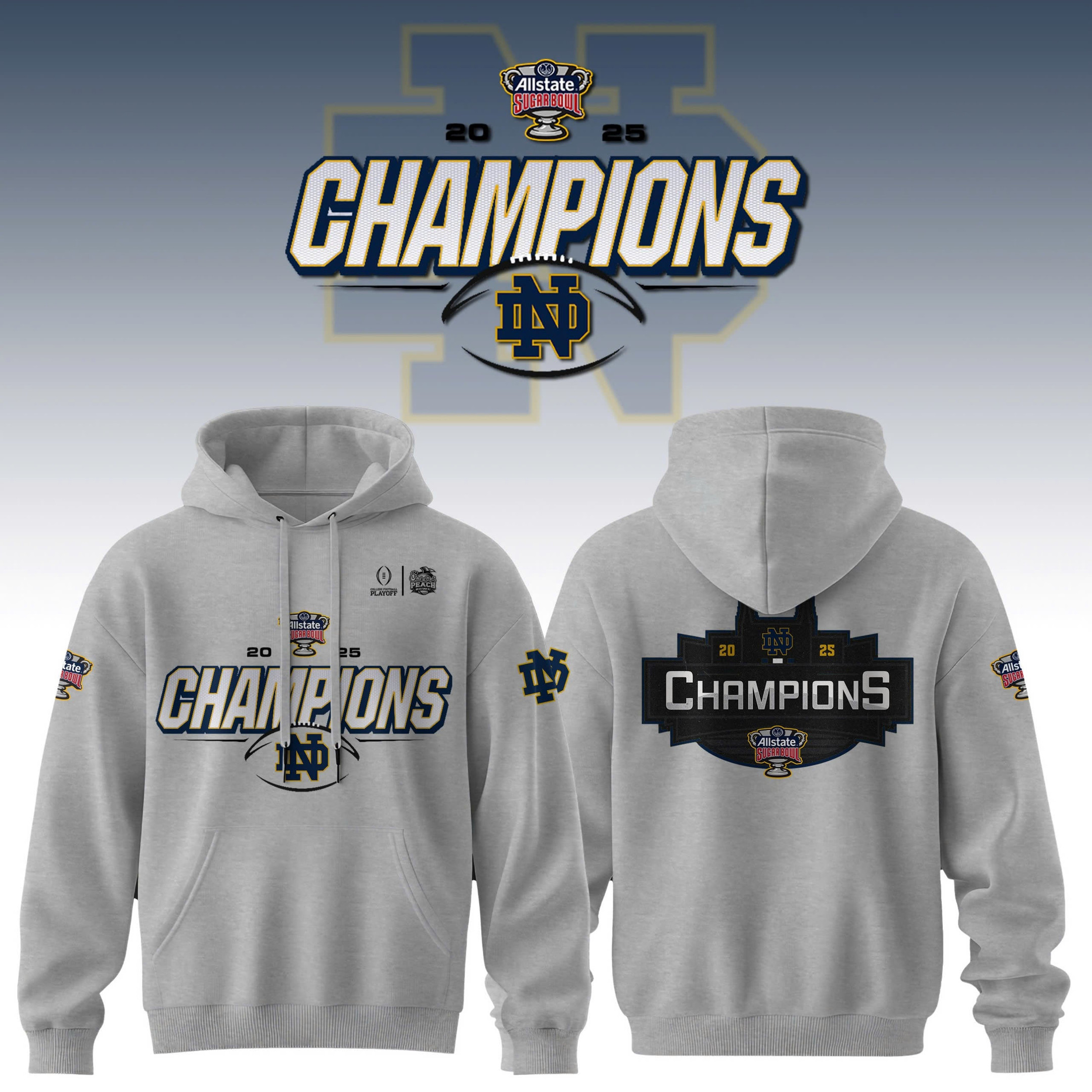 2025 SUGAR BOWL Champion Hoodie Basketball FatherÃ¢â‚¬â„¢s Day Present Ideas