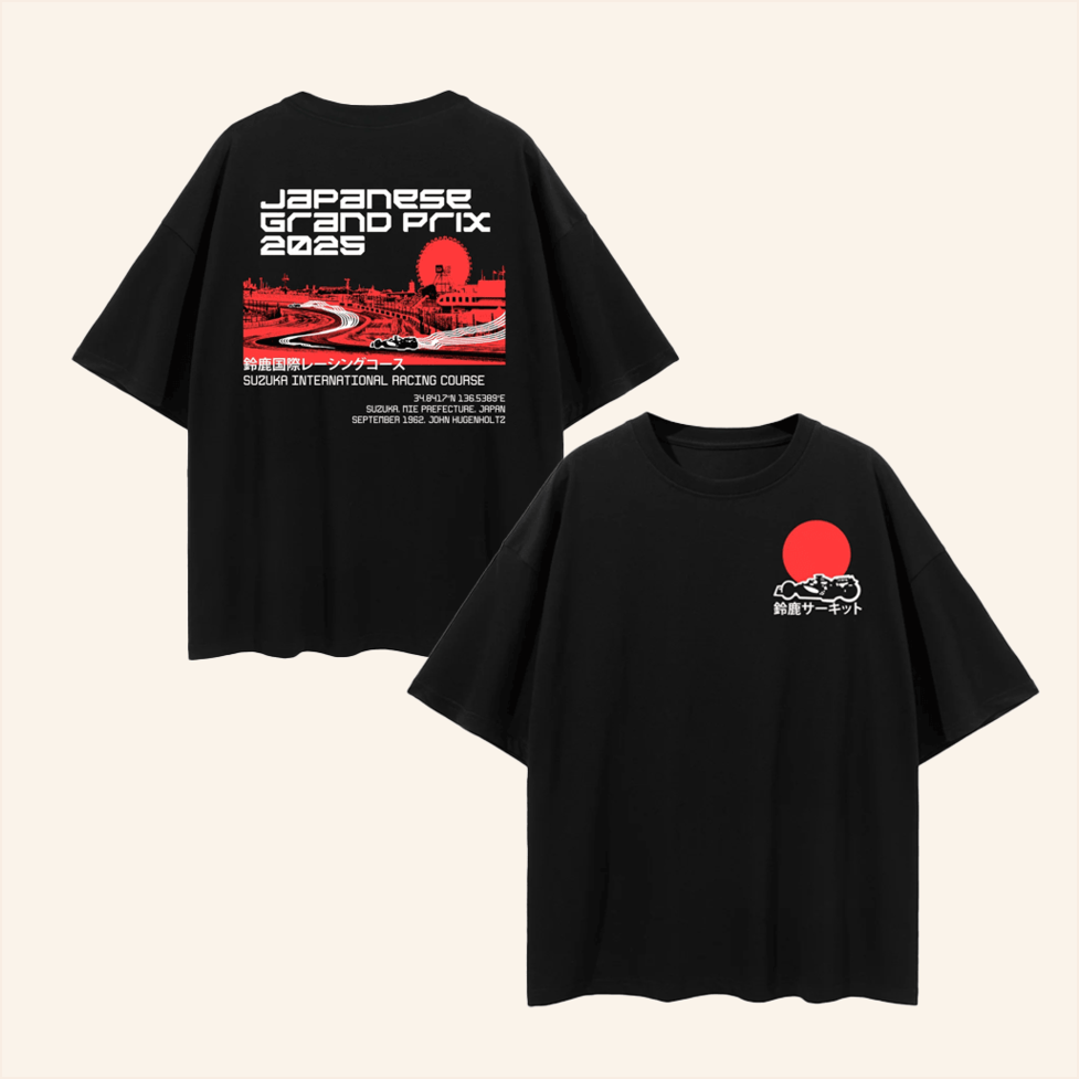 2025 Suzuka T-Shirt The Red Flags Pod Merch Gifts For Dad Birthday Gift Ideas