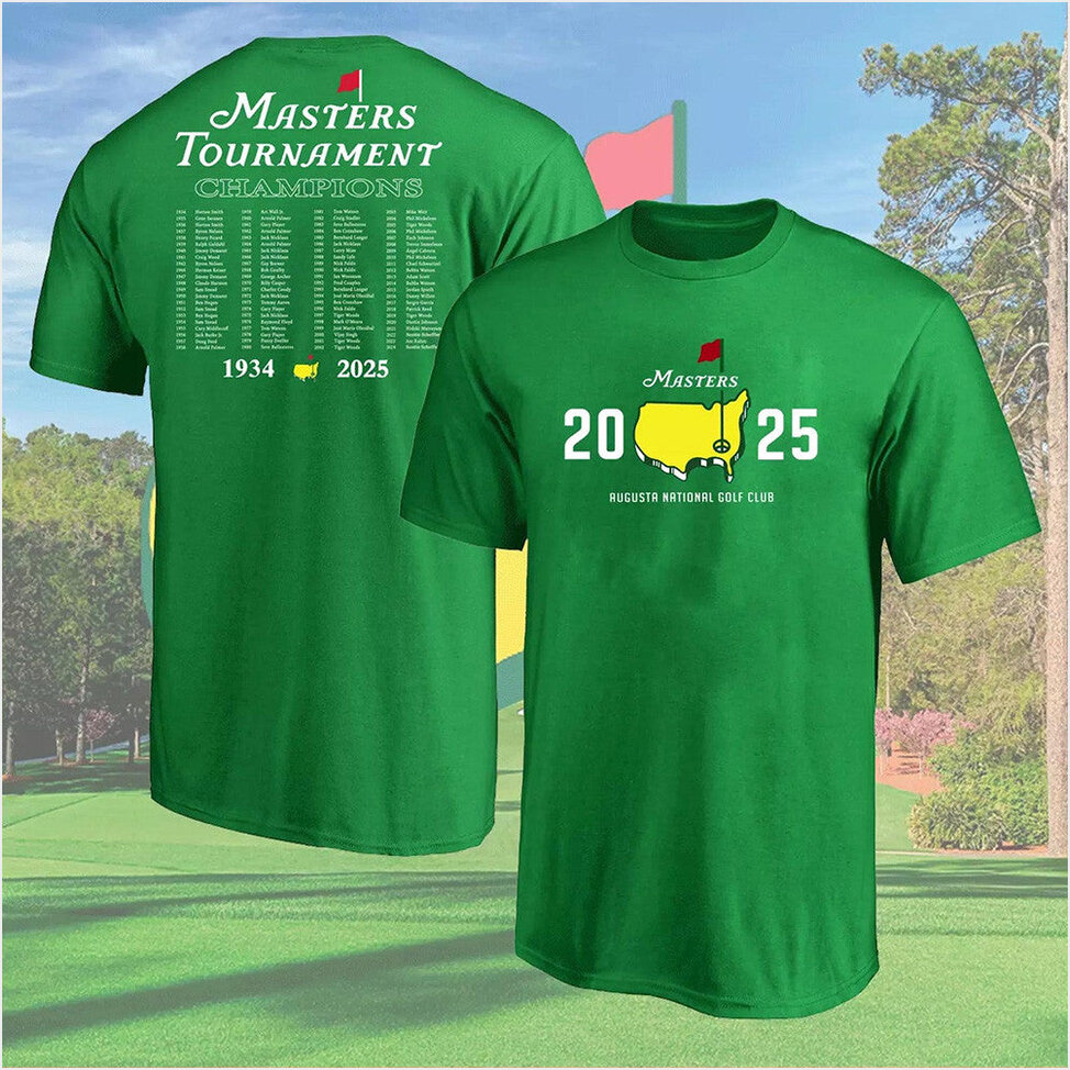 2025 T-Shirt Masters Merch Official Masters Merchandise Online Top 10 Fathers Day Gifts