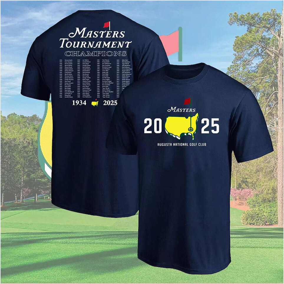 2025 T-Shirt Masters Merch The Masters Merch Fathers Day Birthday Gifts For Golfers BFF Gifts