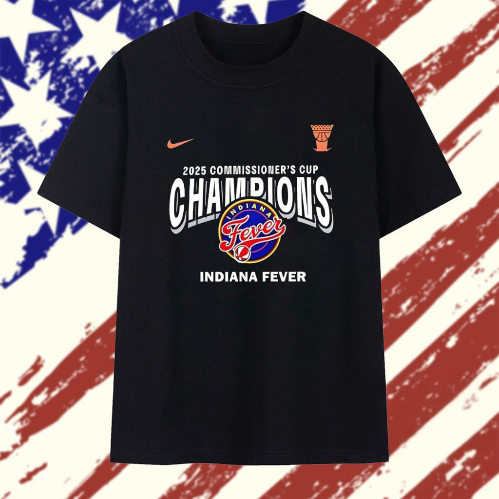 2025 WNBA Commissioners Cup Champions Indiana Fever T-Shirt WNBA Merch Gifts For Dad
