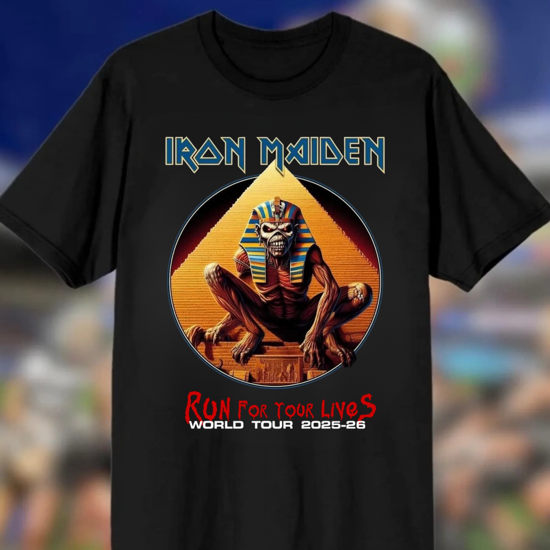 2025 World Tour Run for Your Lives Powerslave T-Shirt Gifts For Music Fans