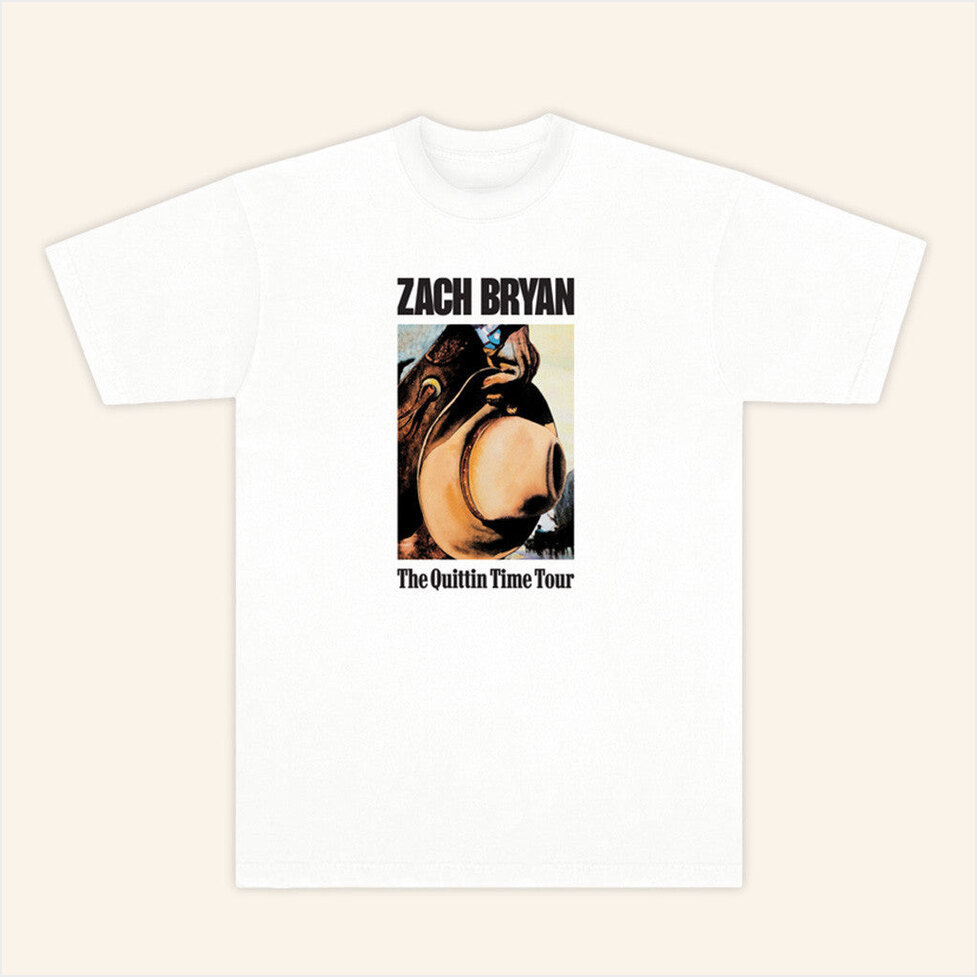 2025 ZB Cowboy White T-Shirt Zach Bryan Tour Merch Birthday Gifts For Son Best Friend Gifts