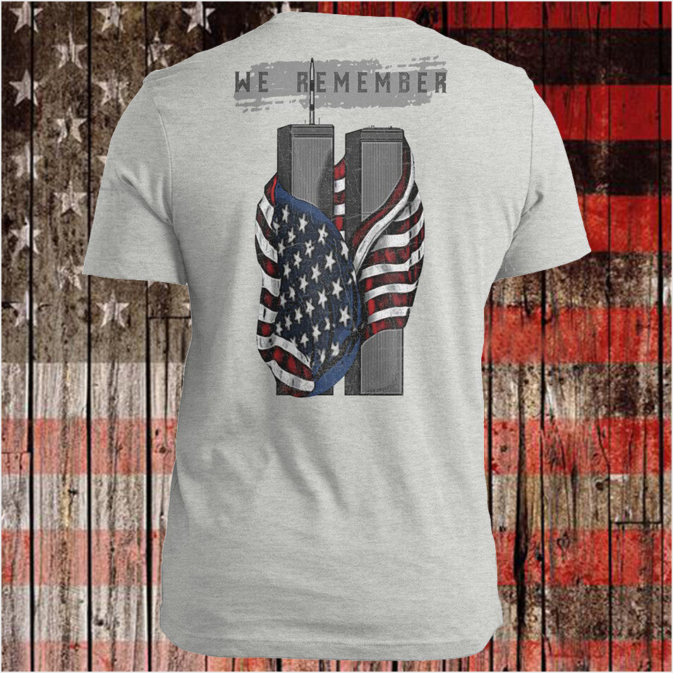 22Nd Anniversary We Remember 9 11 T-Shirt 343 Firefighters Memorial Patriot Apparel