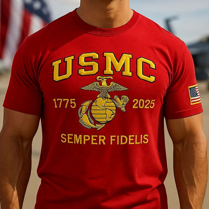 250th Anniversary Of The United States Marine Corps Shirt Semper Fidelis USMC T-Shirt