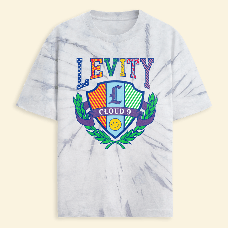 2555 Levity Crest Tie Dye T-Shirt Levity Merch Good Mothers Day Birthday Gifts BFF Gifts Ideas