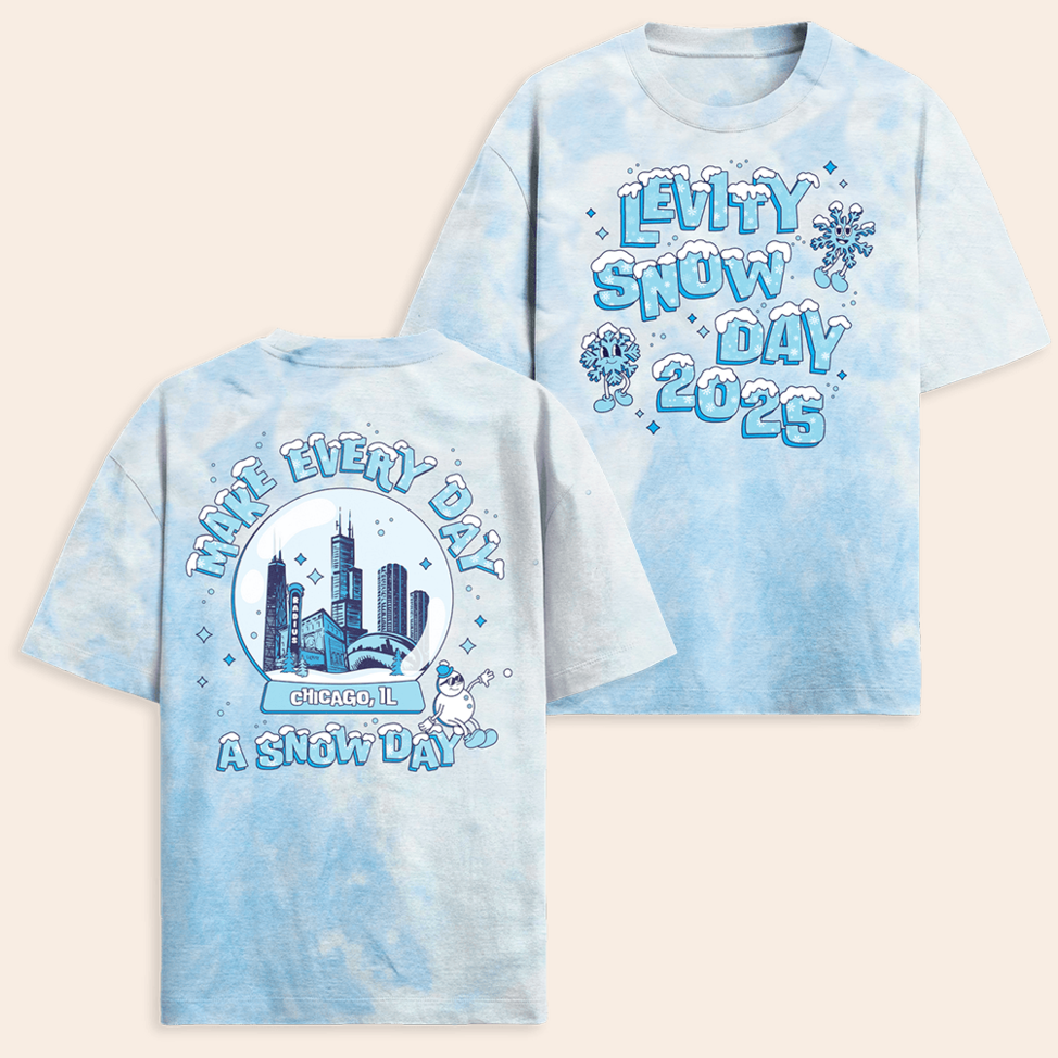 2555 Levity Snow Day 2025 Tie Dye T-Shirt Levity Merch Mothers Day Gifts For Besties