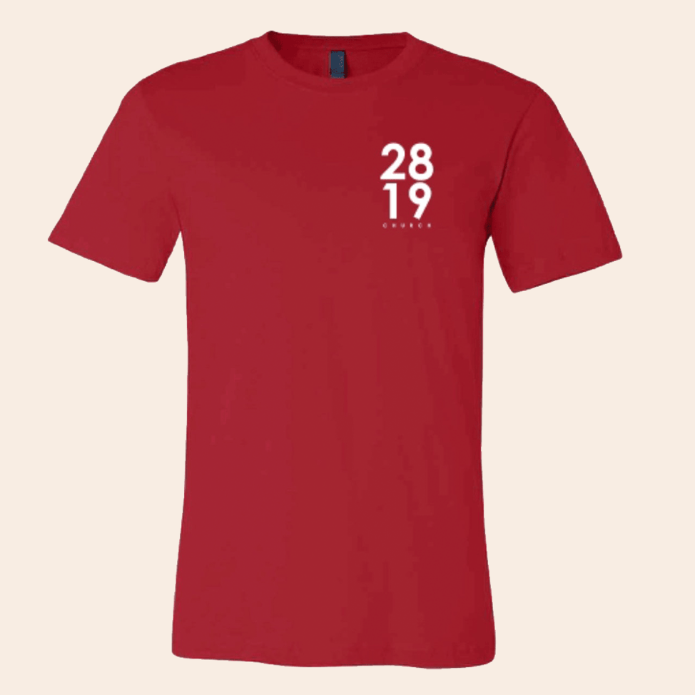 2819 Church Merchandise Red T-Shirt 2819 Merch Birthday Gifts For Fathers Day From Wife