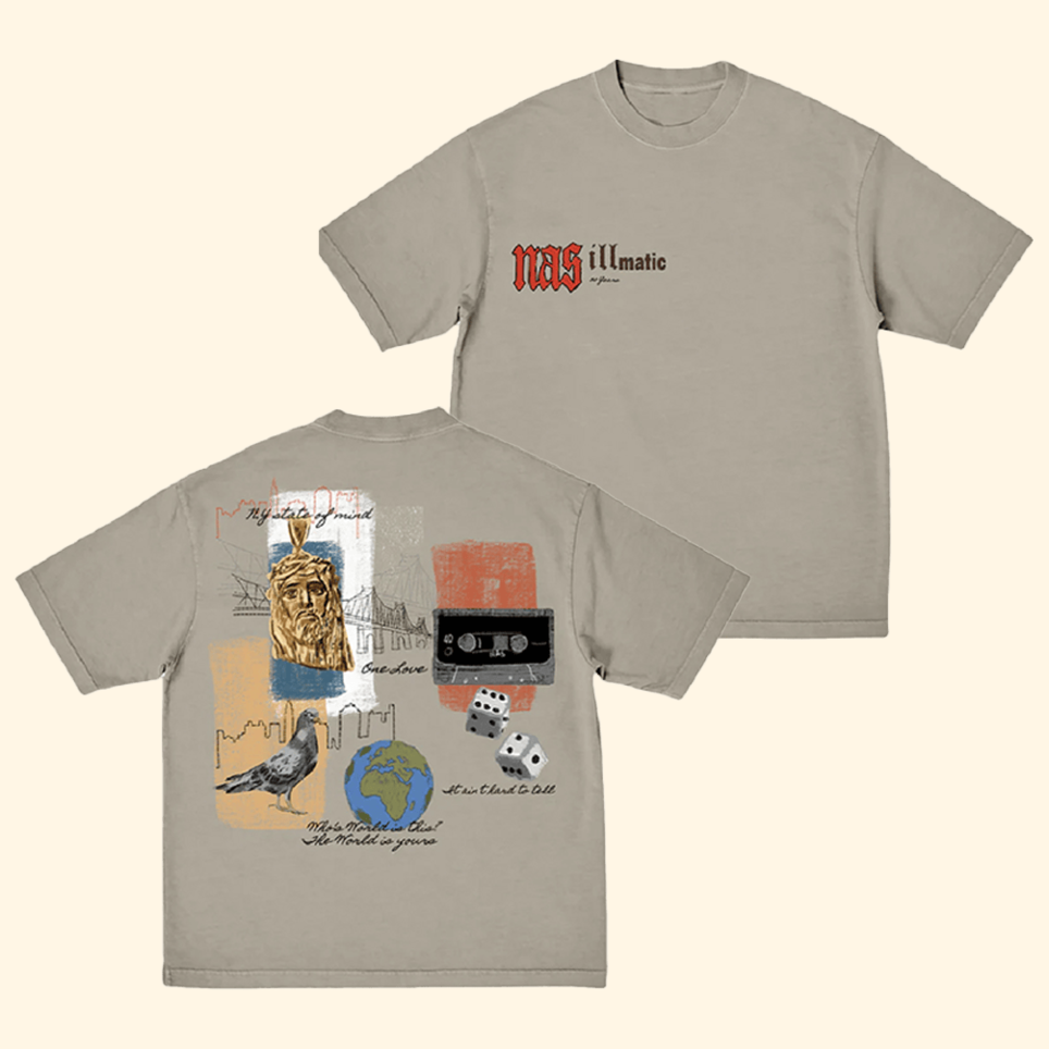 30 Years Of Illmatic Tan T-Shirt Nas Irjones Merch Useful Gifts For Dad Gifts For Besties