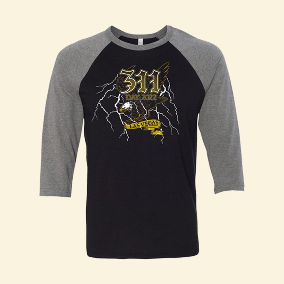 311 Eagle Raglan T-Shirt 311 Merch Gifts For Band Fans Birthday Birthday Gift Ideas
