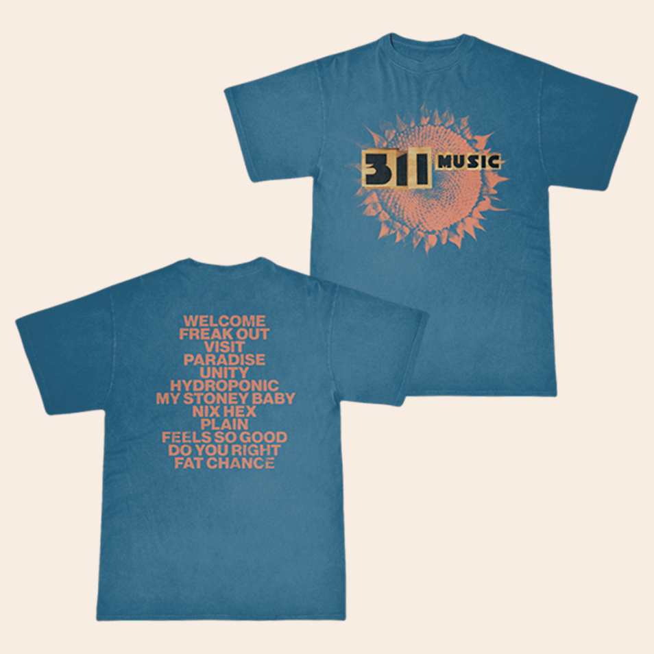 311 Music Anniversary Blue T-Shirt 311 Merch Birthday Gifts For Band Fans Country Boy Gift