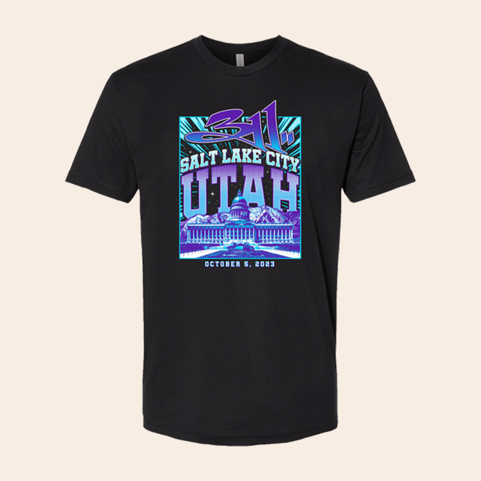 311 Salt Lake City Utah T-Shirt 311 Merch Gifts For Music Fans Birthday Gifts For Boyfriend