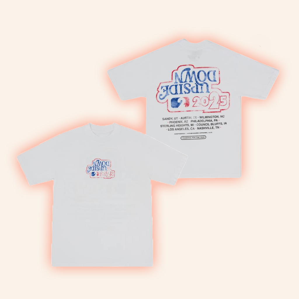 4 The Homies Merch Upside Down Tour T-Shirt White Gift Ideas For Husband