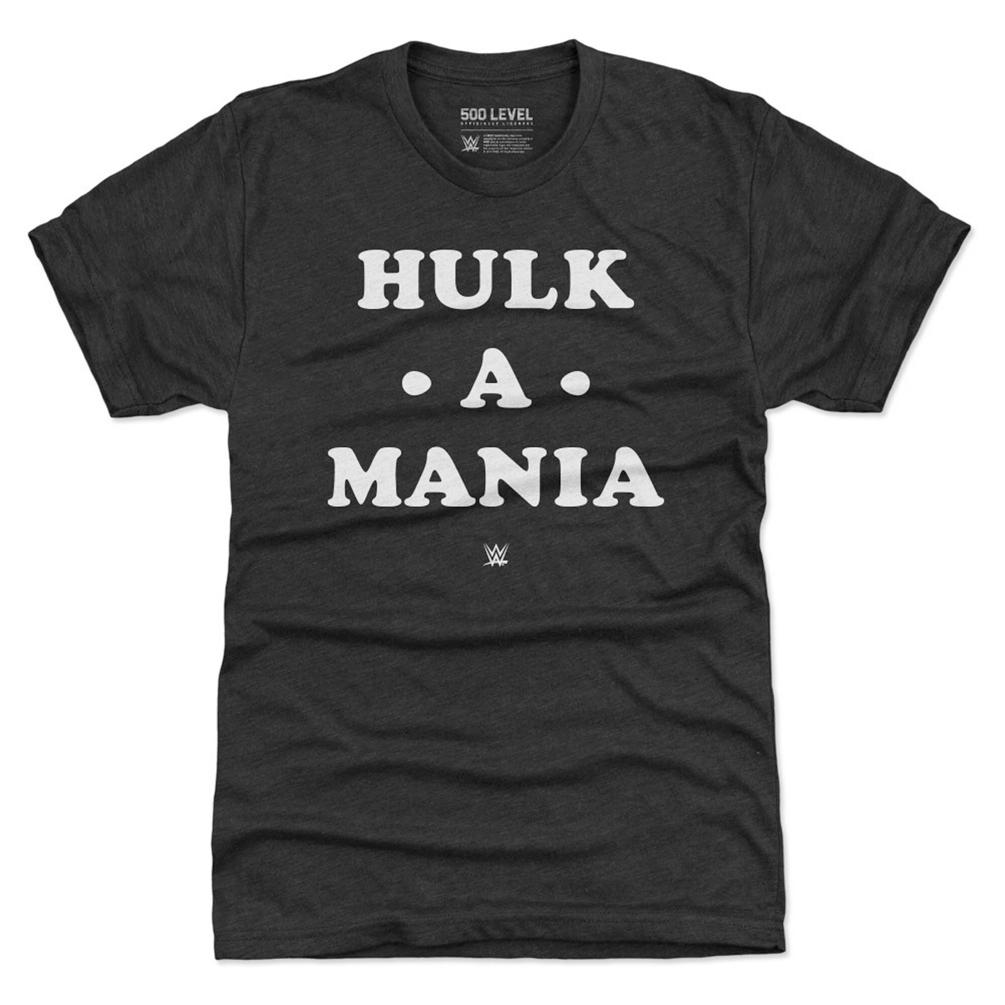 500 Level Heather Black Hulk Hogan Hulkamania Premium Triblend Tshirt Hulk Hogan Merch