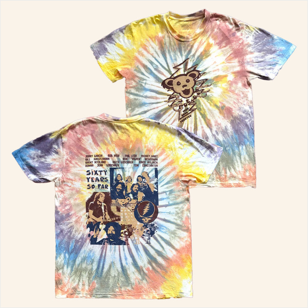 60 Years So Far Tie Dye T-Shirt Thunder Shout Merch BFF Birthday Gifts Christmas Presents