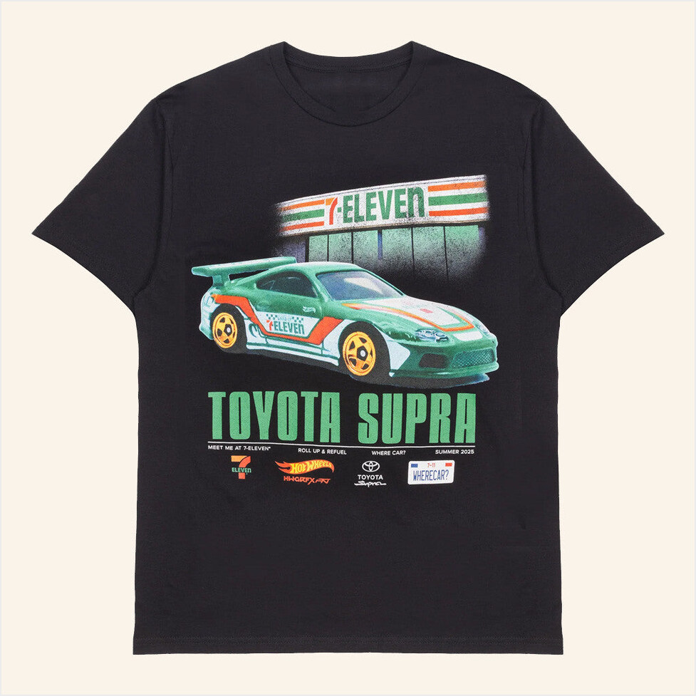 7-Eleven X Hot Wheels Toyota Supra T-Shirt 7 Collection Merch Birthday Gift Ideas For Him