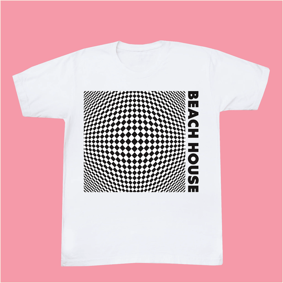 7 Op Art White T-Shirt Beach House Merch Fathers Day Delivery Gifts Birthday Gift Ideas