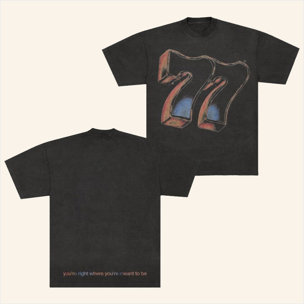 77 Pt 1 Black T-Shirt Colony House Music Merch Music Lovers Birthday Gifts For Besties