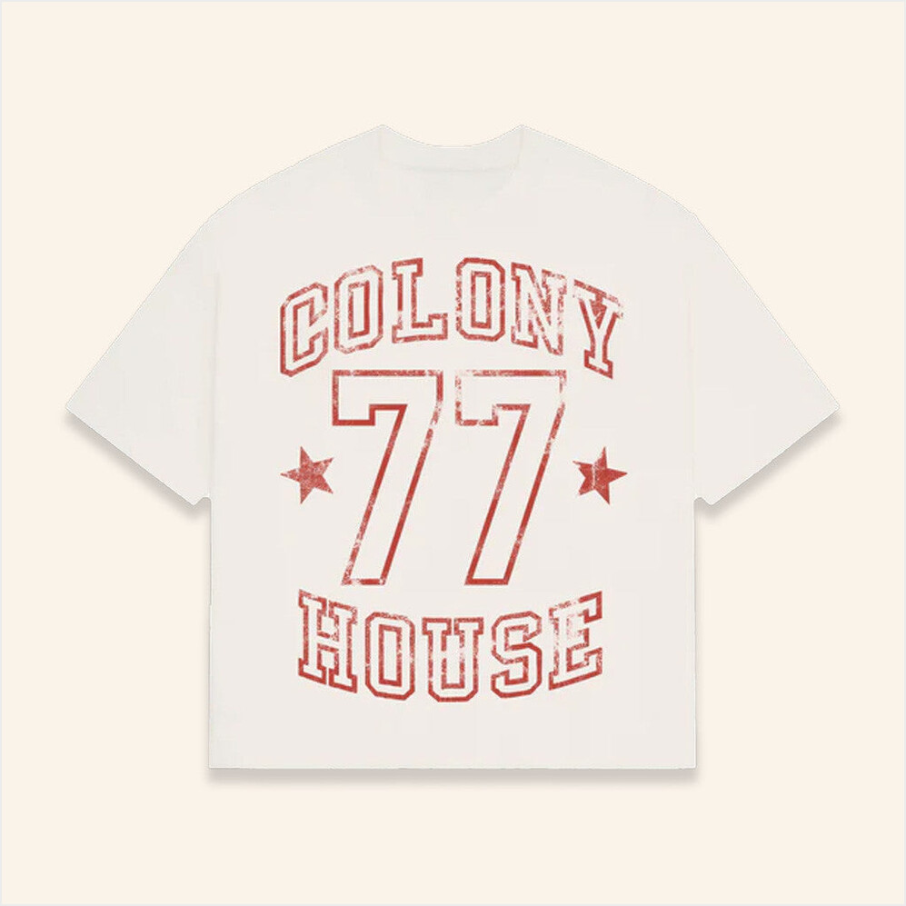 77 Pt 1 White T-Shirt Colony House Music Merch Gifts For Music Fans Gifts For Best Friend