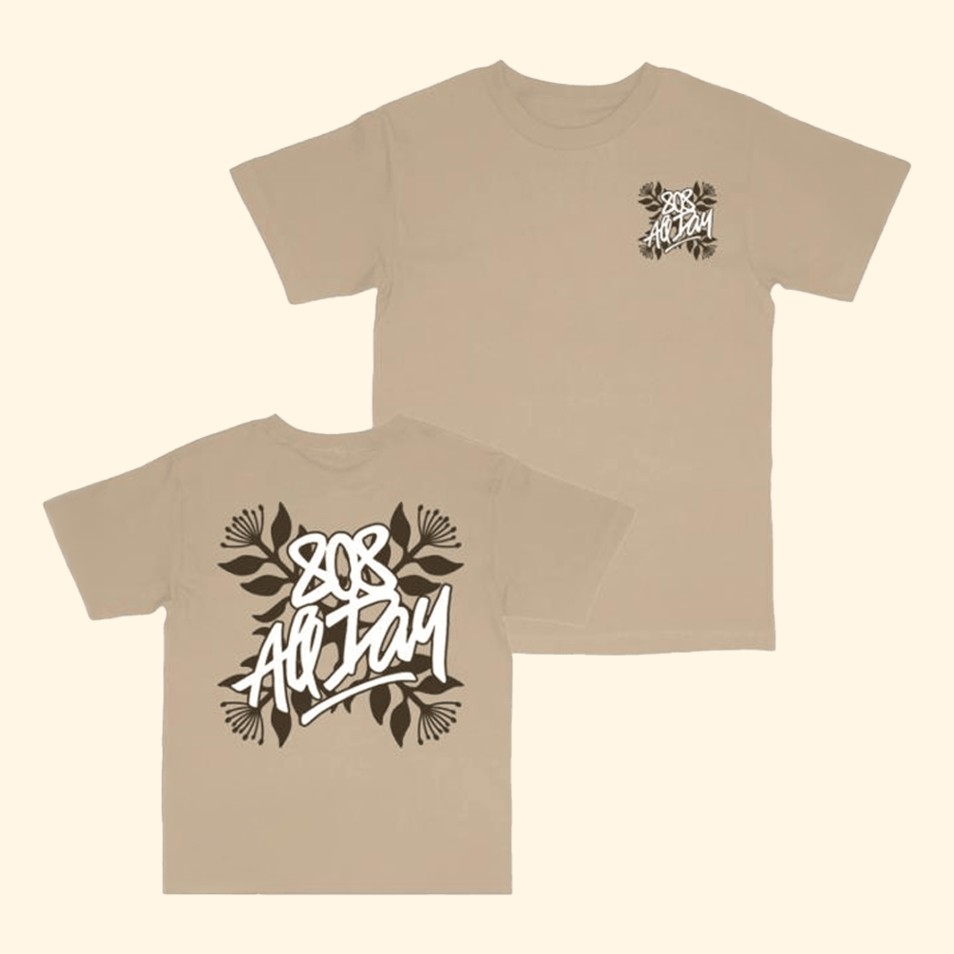 808allday Quilt Tag Sand T-Shirt 808 All Day Merch Fathers Day Present Ideas