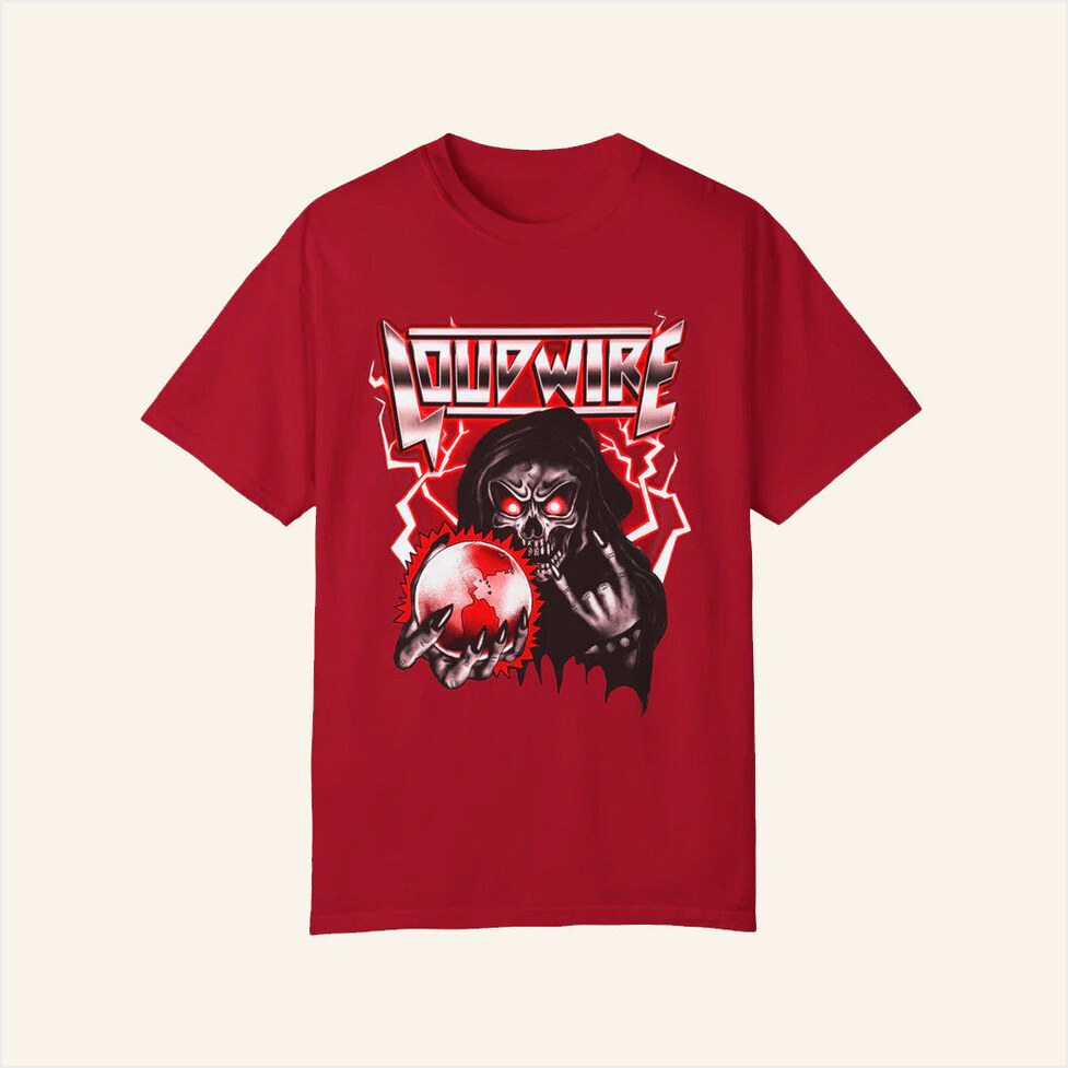 80S Metal Red T-Shirt Loudwire Merch Birthday Gifts For Besties Christmas Presents