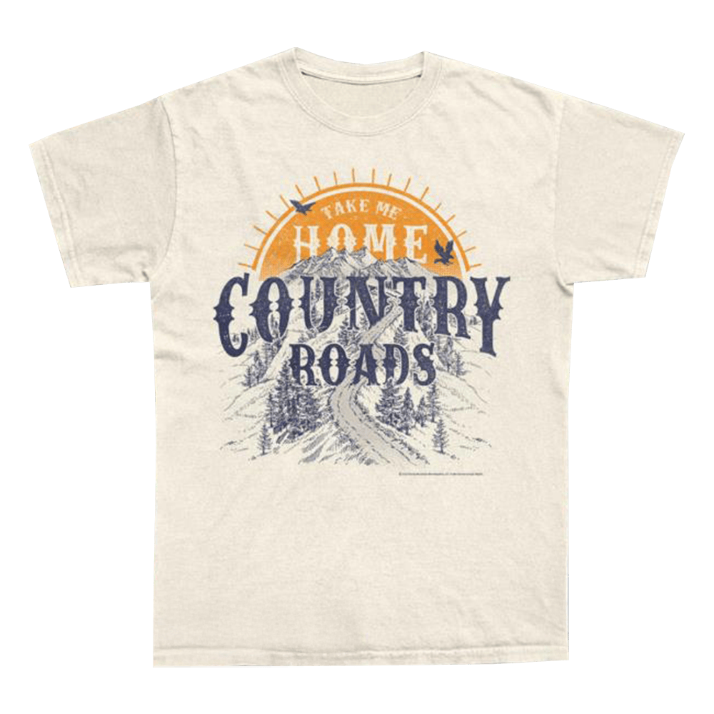 80Stees Merch Country Roads Sunset John Denver T-Shirt Best Fathers Day Gifts For Husband
