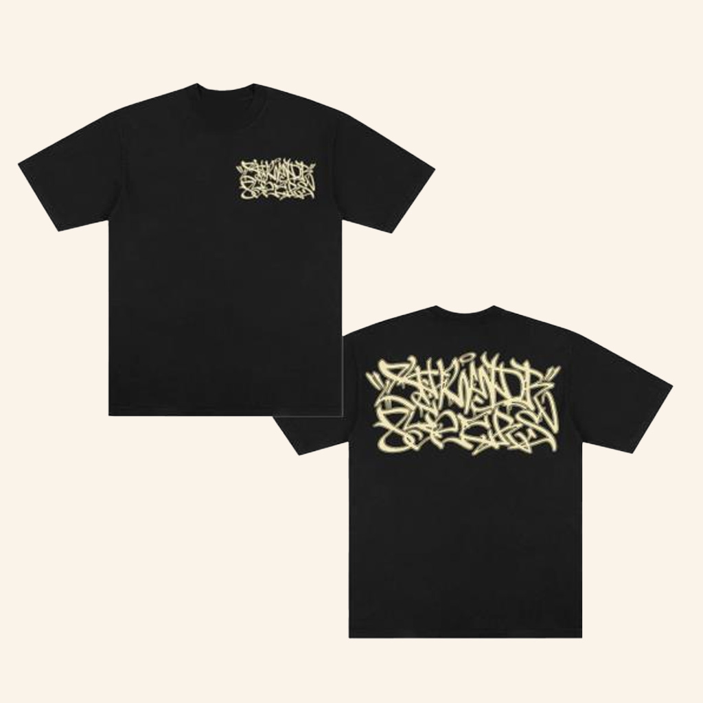 8THWNDR Merch 8 Year Graffiti T-Shirt Black Best Birthday Gift For Husband