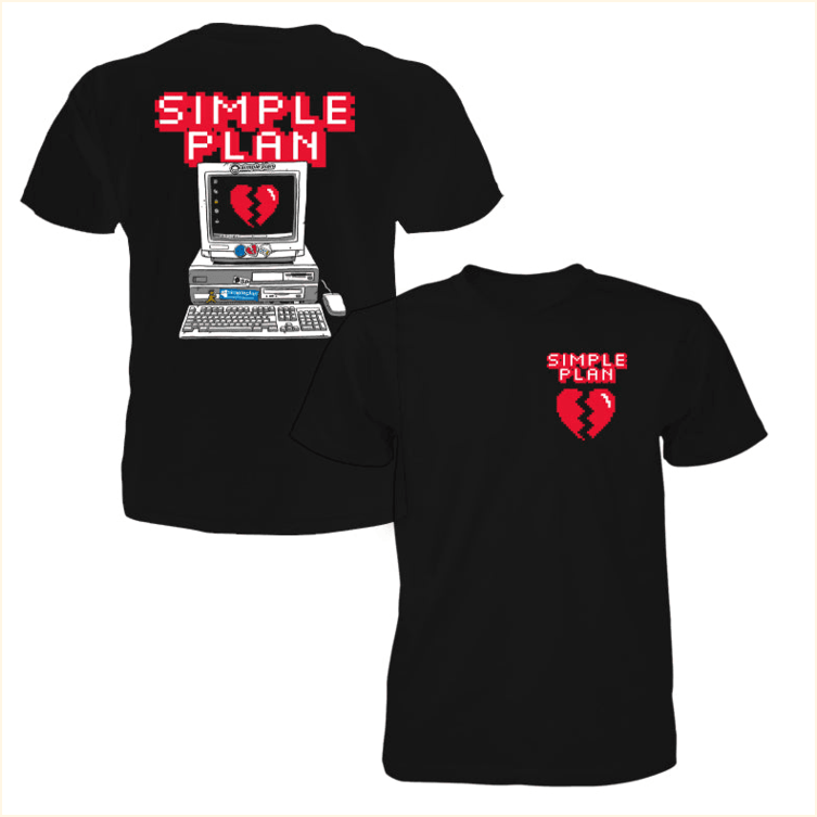 90s Computer T-shirt Simple Plan Merch Best Birthday Gifts For Husband Gifts For Best Friend