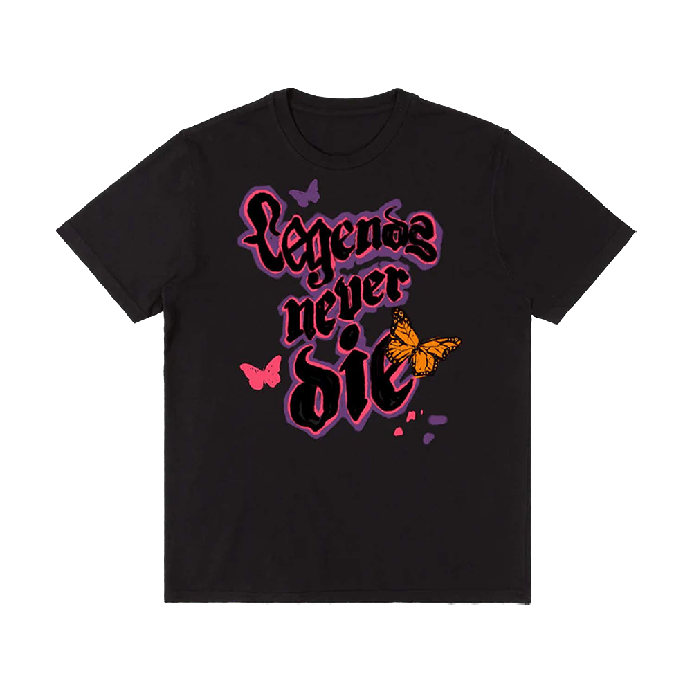 999 Club Merch Legends Never Die Black T-Shirt Gifts For Sister
