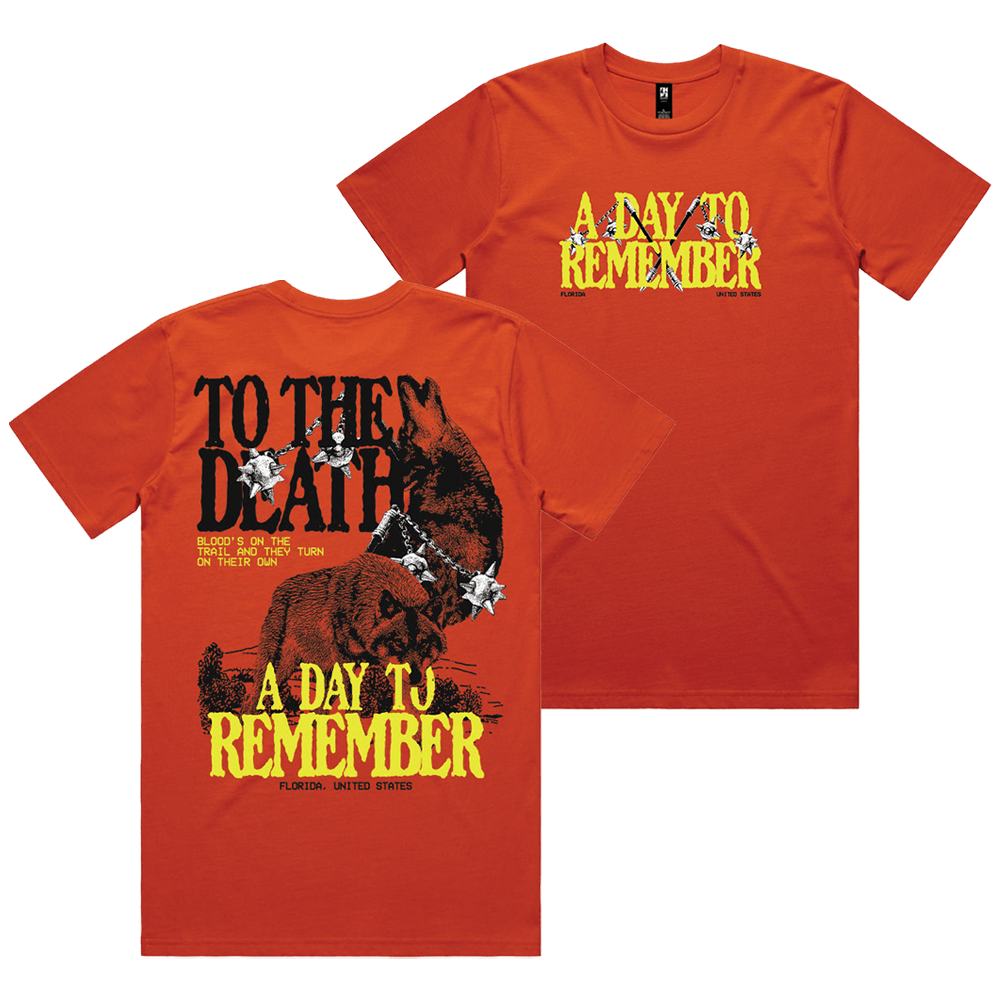 A Day To Remember Merch To The Death Wolf T-Shirt ADTR Merch Fathers Day Gifts