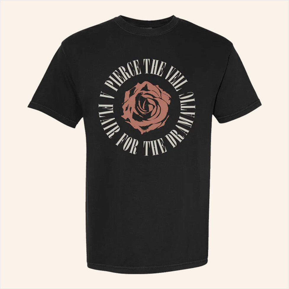 A Flair For The Dramatic Rose Shirt Pierce The Veil Merch Gifts For Husband Gifts For Friends