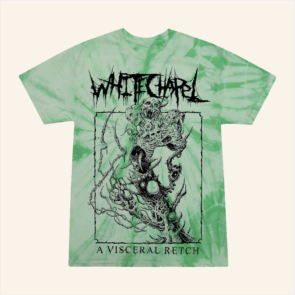 A Visceral Retch Spider Mint T-Shirt Whitechapel Merch Birthday Gift Ideas Christmas Presents
