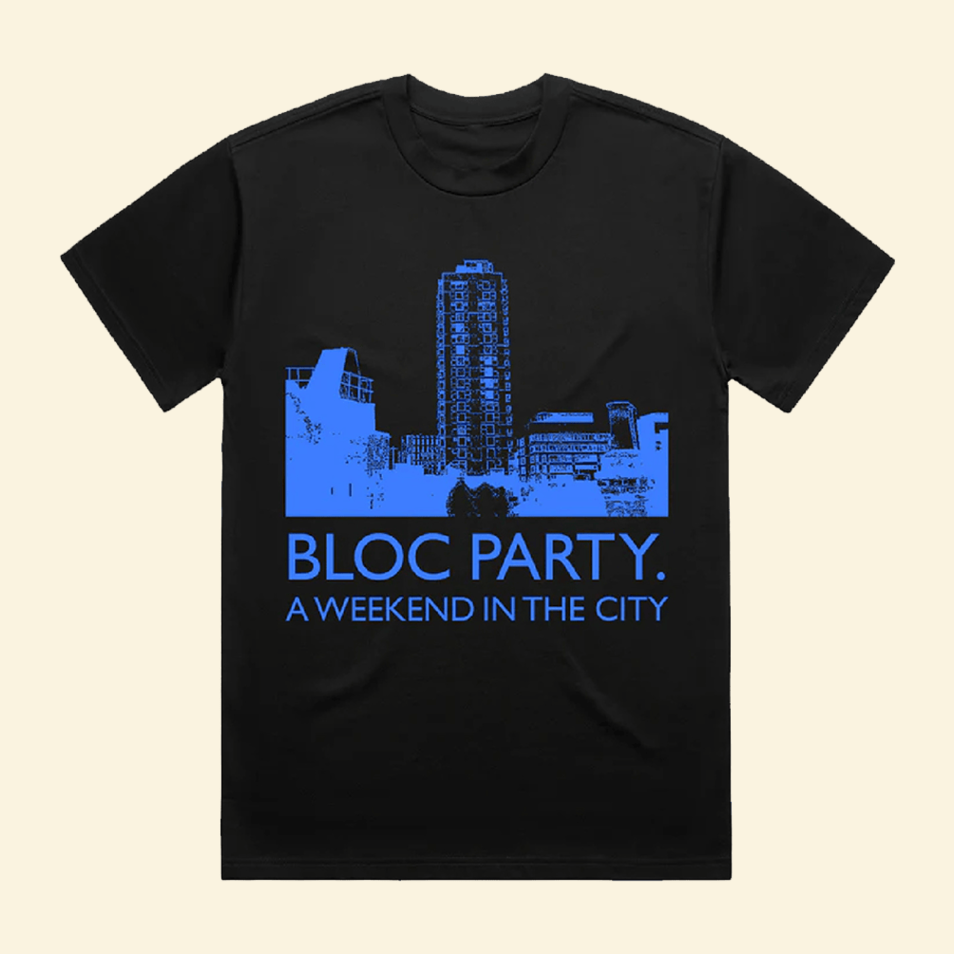 A Weekend In The City Black T-Shirt Bloc Party Merch Unique Fathers Day Birthday Gifts