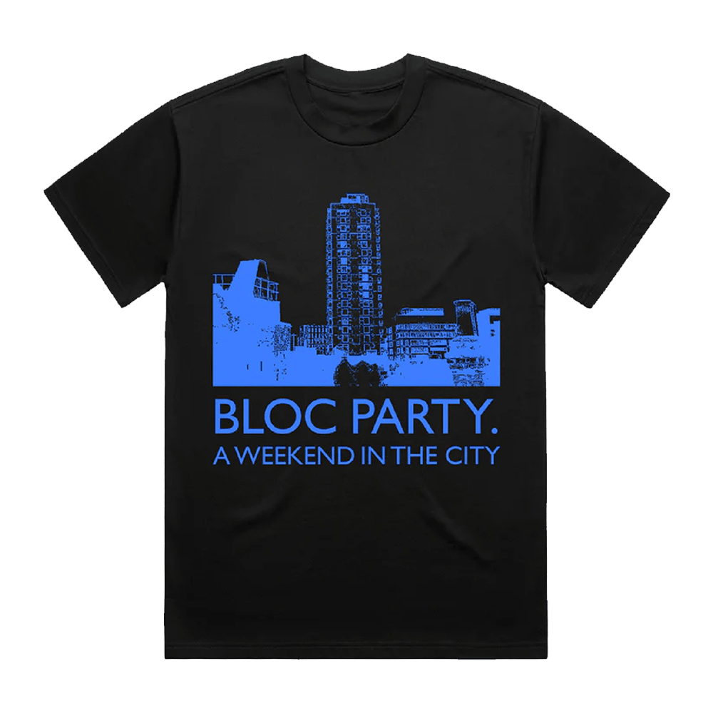 A Weekend In The City Black T-Shirt Bloc Party Merch Unique Fathers Day Gifts